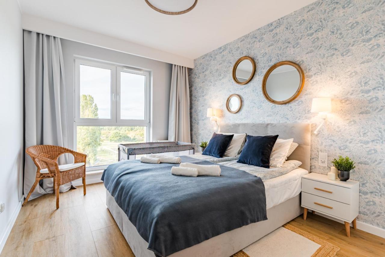 Golden Reagan By Aparo - Nowy Apartament, Winda, Lozeczko Turystyczne, Plaza 500m, Balkon, 2 Sypialnie Oraz Salon, Rowerownia, Biurko * Gdansk
